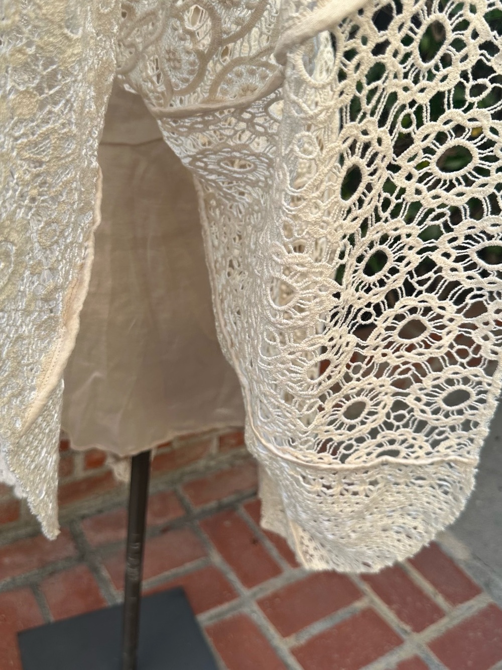 Free People Beige Crochet High-Low Dress - Picture 9 of 16